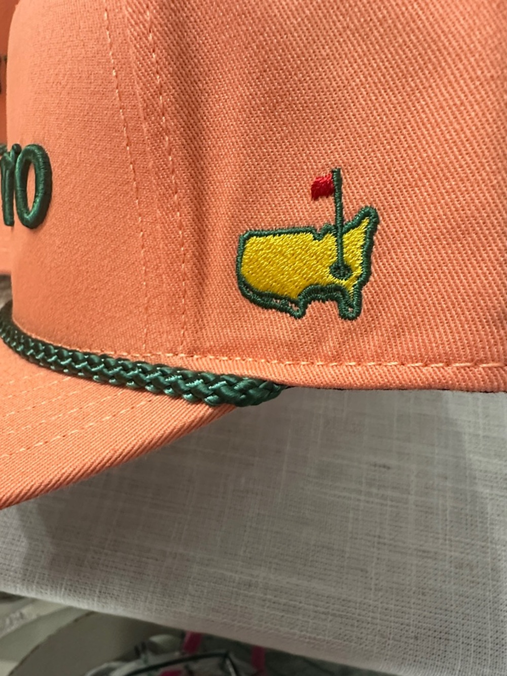 Masters Orange Pimento Rope-Trim Snapback Hat - Picture 2 of 3